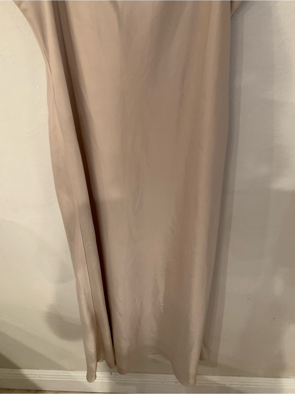 cupcakes & cashmere Pale Blush Satin Maxi Slip Dress XL no flaws - Picture 5 of 6